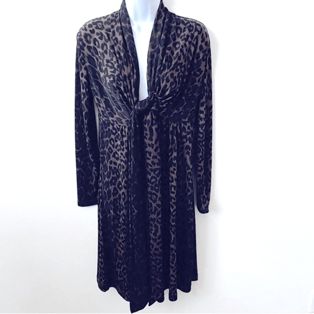 New York and Company, Cheetah print, front tie dress